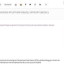 RCD, entre los asesores ms activos en private equity, venture capital y M&A